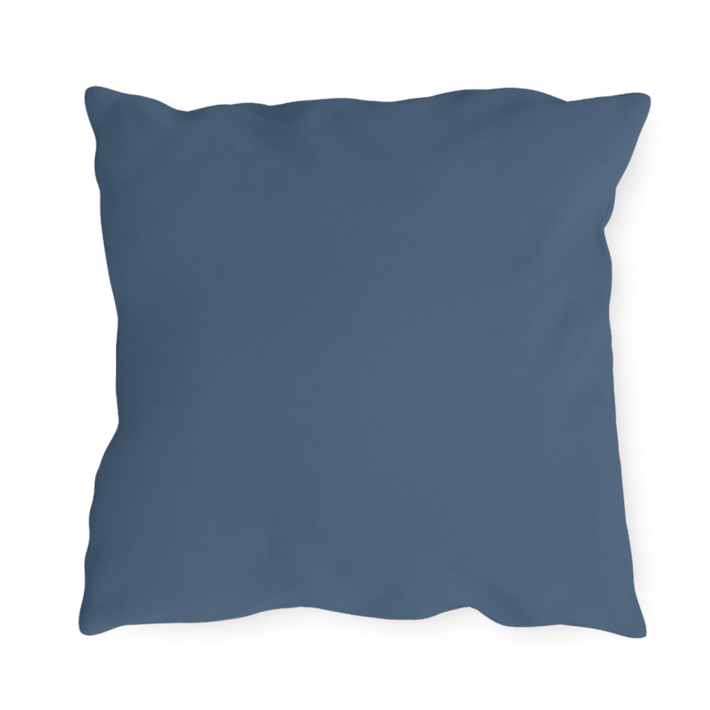 Night Blooming Wildflowers, Blue accent color, Throw Pillow, Indoor/Outdoor Decor for Home or Office