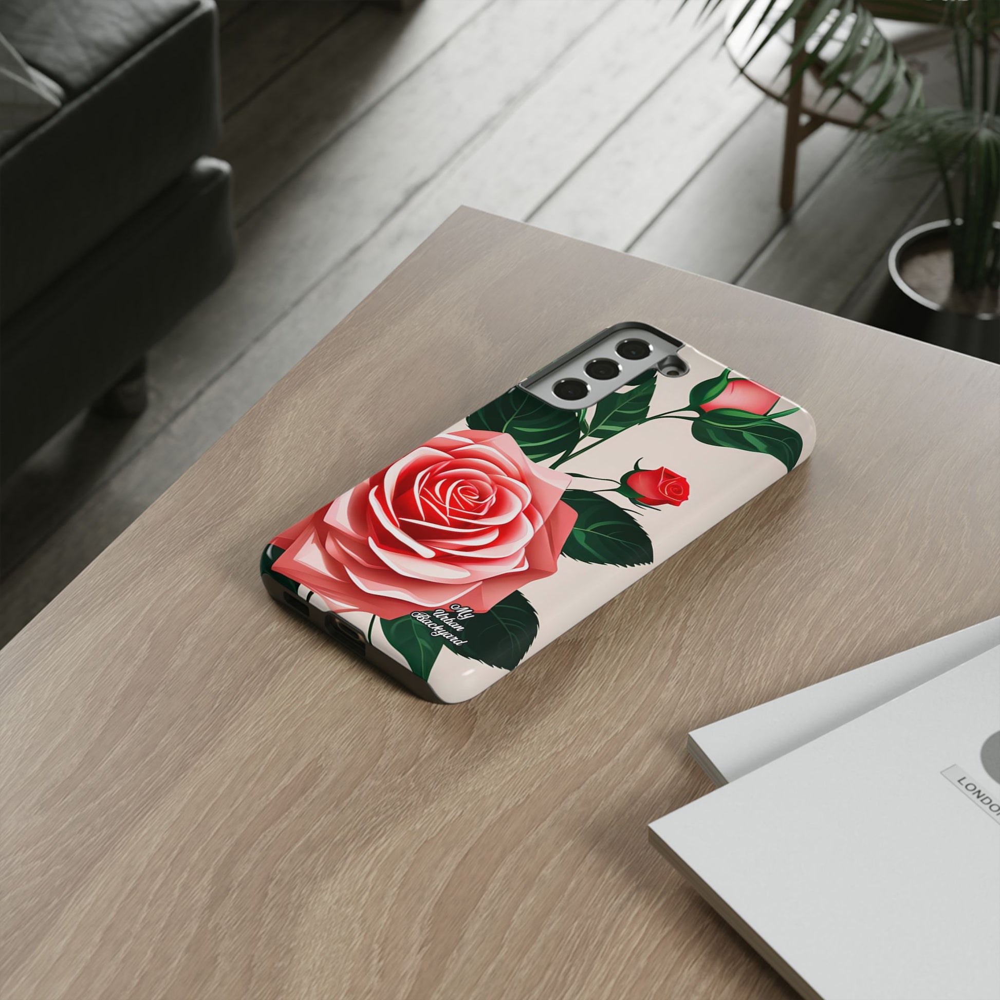 Pink Rose Flowers, Cell Phone Case - Apple, Samsung, Google Pixel