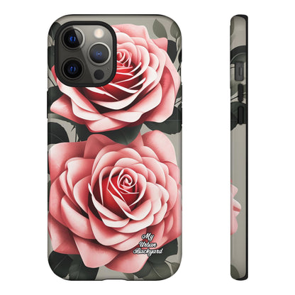 Pink Rose Flowers, Cell Phone Case - Apple, Samsung or Google Pixel