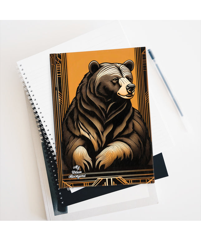 Theo Grizzlyson, Bear Hardcover Notebook Journal – 6" x 8"