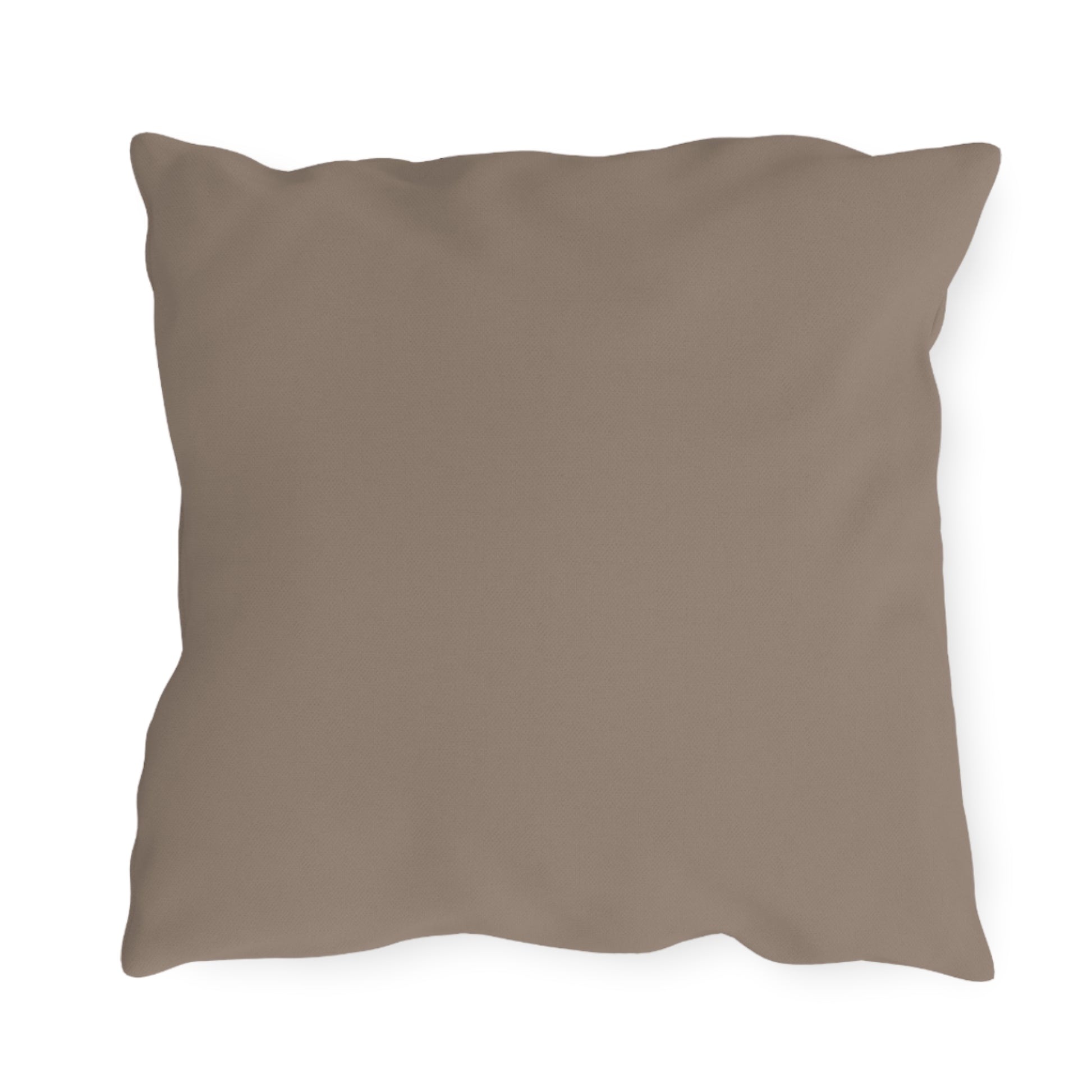 Cat w Red White + Blue Flowers, Taupe accent color, Throw Pillow, Indoor/Outdoor Decor for Home or Office