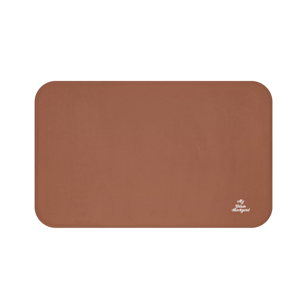 Terracotta Accent Color, Memory Foam Bath Mat - Cozy Bathroom Essential