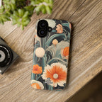 Orange and White Flowers, Cell Phone Case - Apple, Samsung, Google Pixel