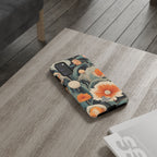 Orange and White Flowers, Cell Phone Case - Apple, Samsung, Google Pixel