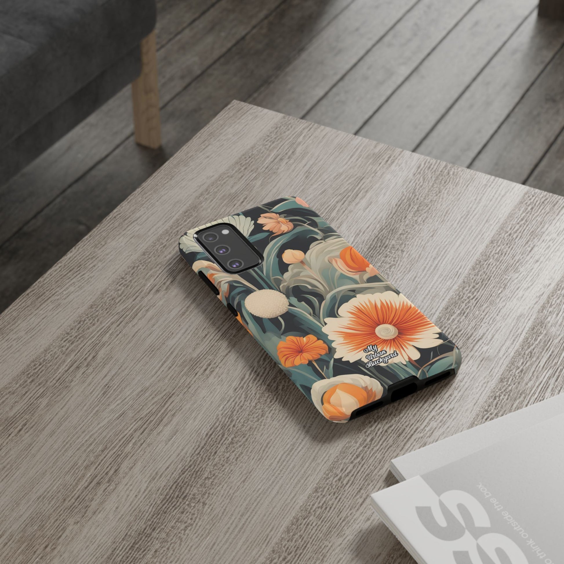 Orange and White Flowers, Cell Phone Case - Apple, Samsung, Google Pixel