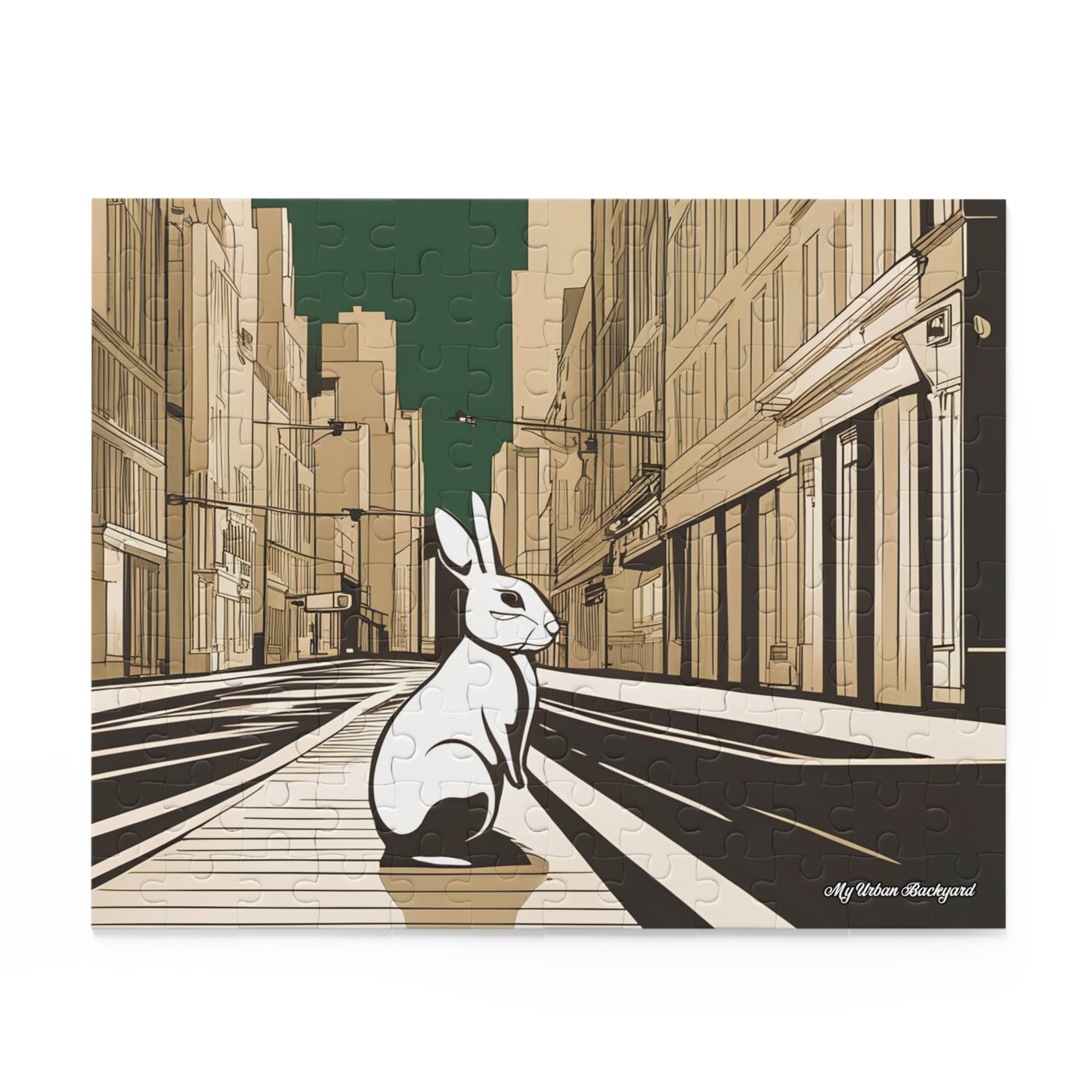 City Rabbit, Jigsaw Puzzle, (120, 252, or 500-Piece)