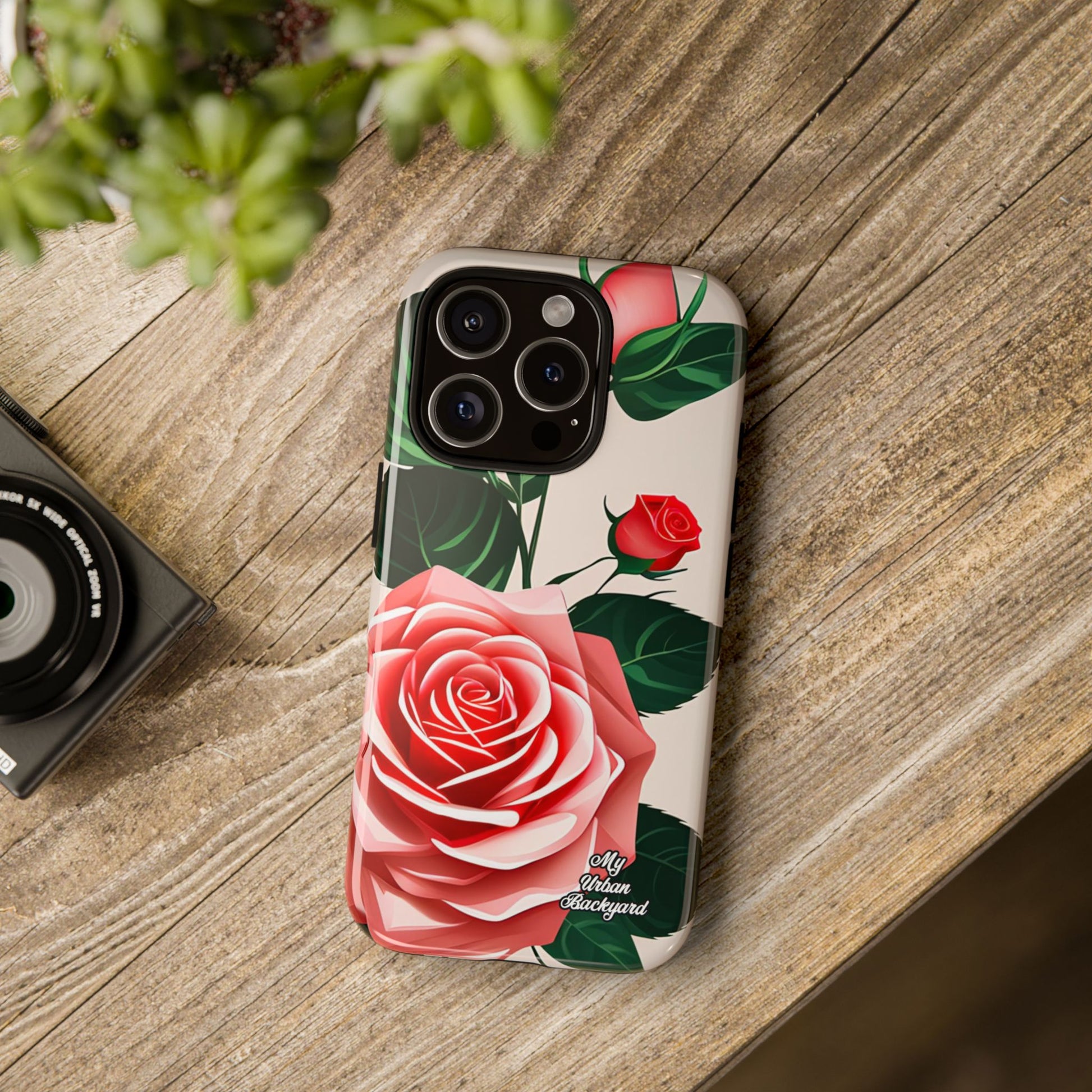 Pink Rose Flowers, Cell Phone Case - Apple, Samsung, Google Pixel