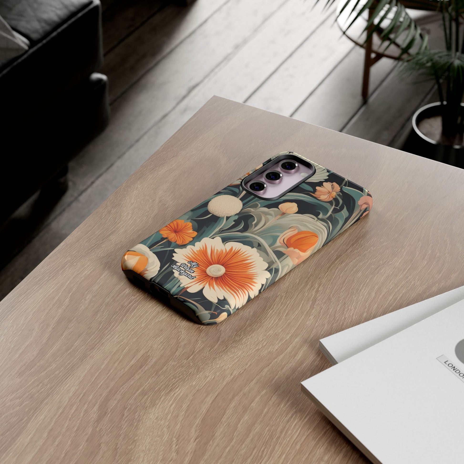 Orange and White Flowers, Cell Phone Case - Apple, Samsung, Google Pixel