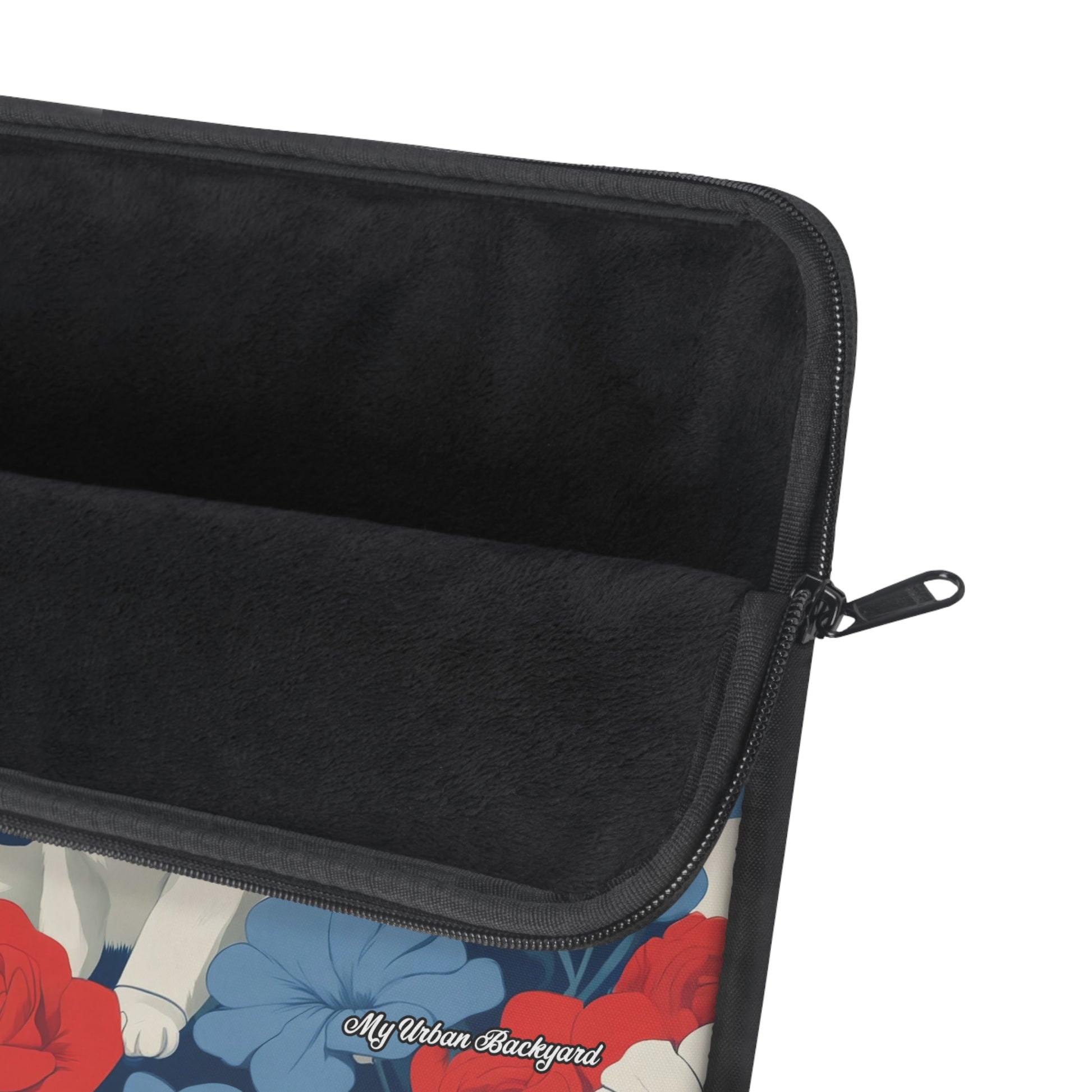 Cute Floral Cat Laptop Sleeve, Perfect for Cat Lovers, Great Gift for Birthdays, Holidays, School, Home Office Decor