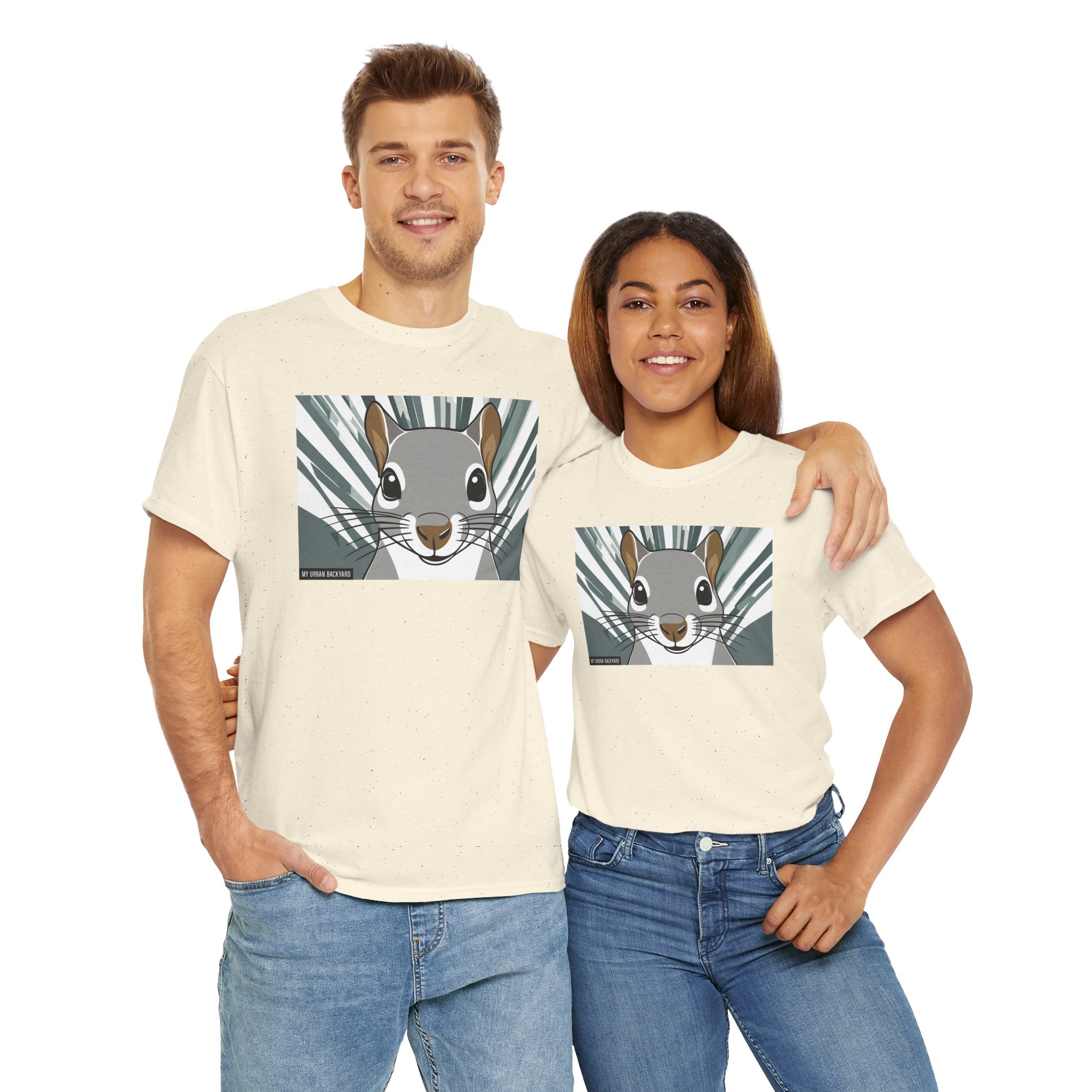 Cute Squirrel Graphic Tee, Unisex Cotton T-Shirt, Nature Lover Gift, Animal Art Top, Casual Wear