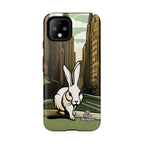 White Rabbit on a City Street, Cell Phone Case - Apple, Samsung, Google Pixel