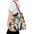 Simon Whiskerford, Cat Tote Bag with Cotton Handles For Everyday Use, 3 Sizes