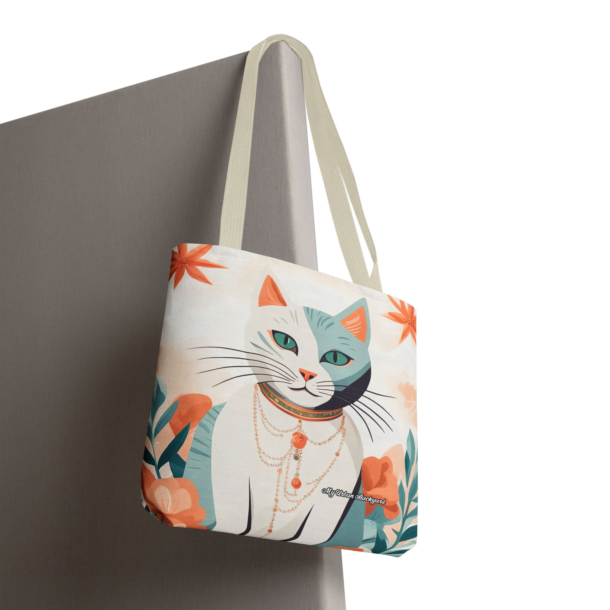 Whiskers, Cat Tote Bag with Cotton Handles For Everyday Use, 3 Sizes