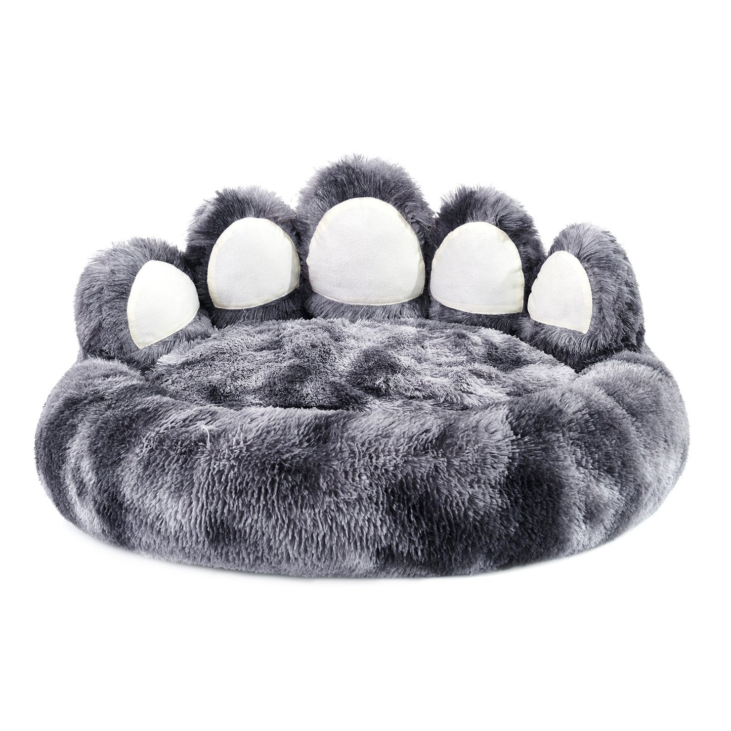 Cozy Plush Bear Paw Shape Pet Bed For Small And Medium Dogs And Cats