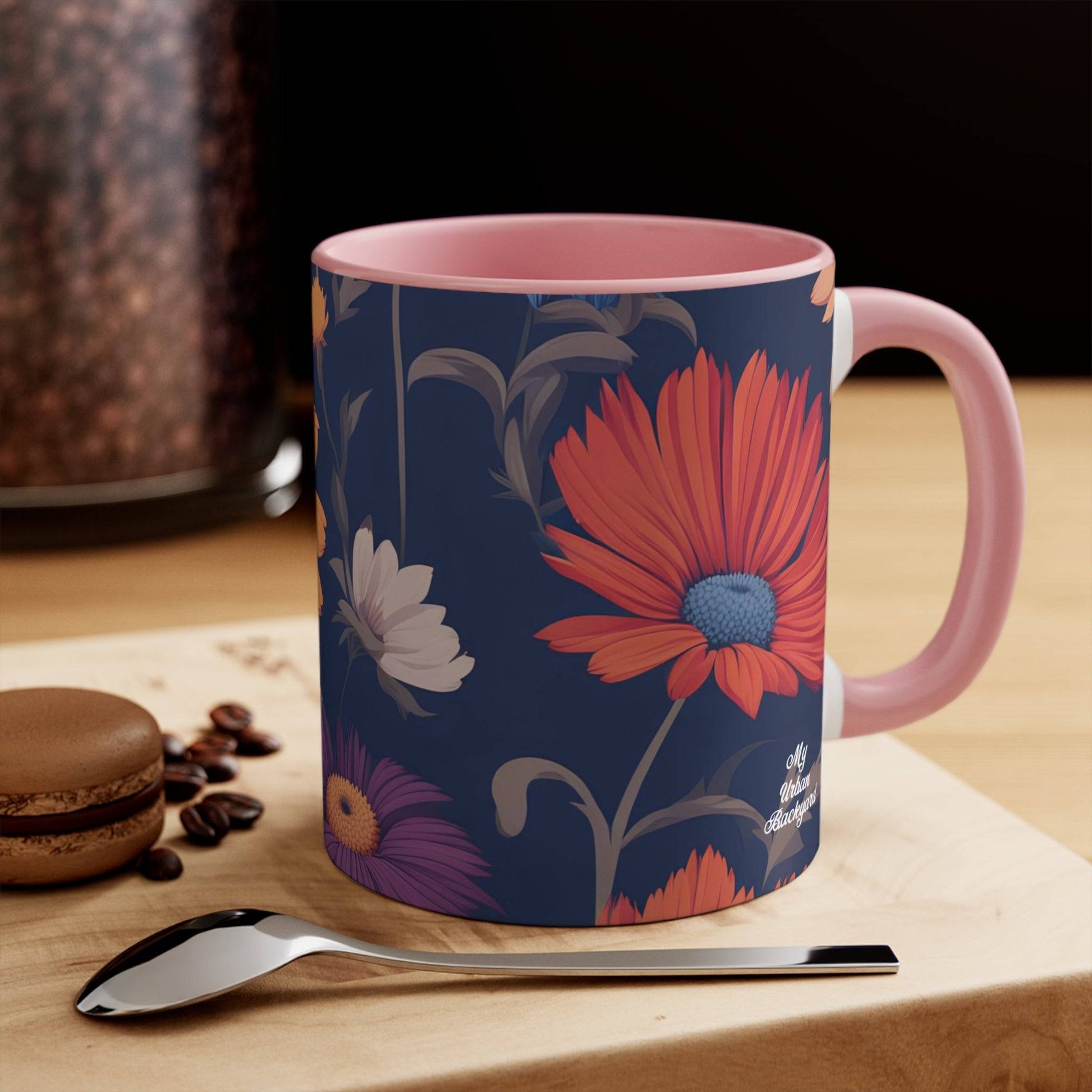Ceramic Mug for Coffee, Tea, Hot Cocoa. Home/Office, Fun Wildflowers