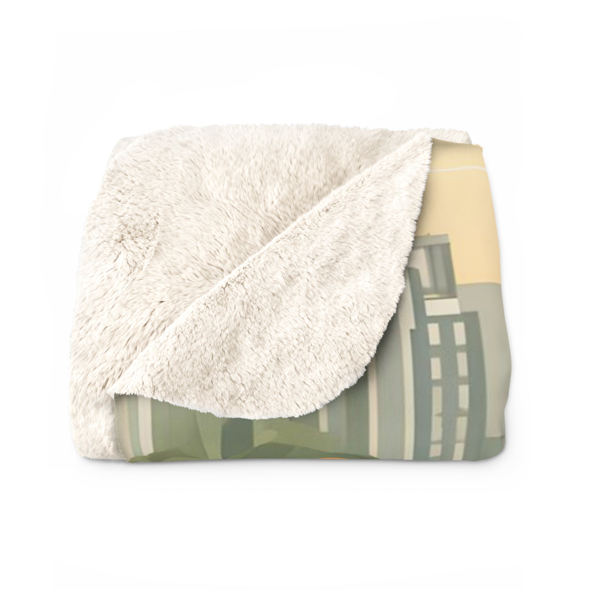 Finn Purrington, Cat Sherpa Fleece Blanket for Cozy Warmth, 50"x60"