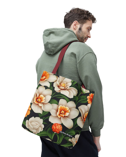 Pretty Flowers Tote Bag with Cotton Handles For Everyday Use, 3 Sizes