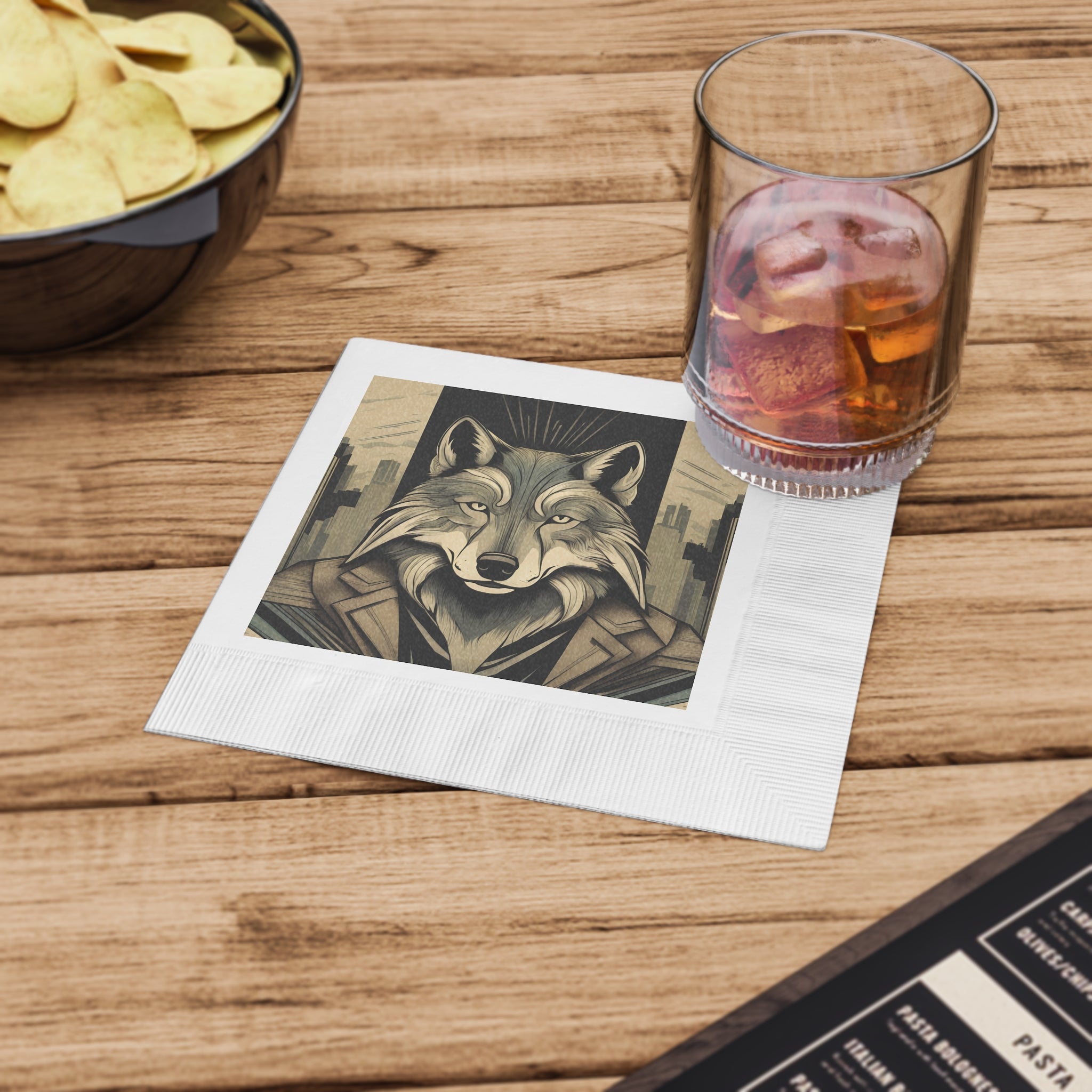 Luther Greyfang  —  Wolf Napkins