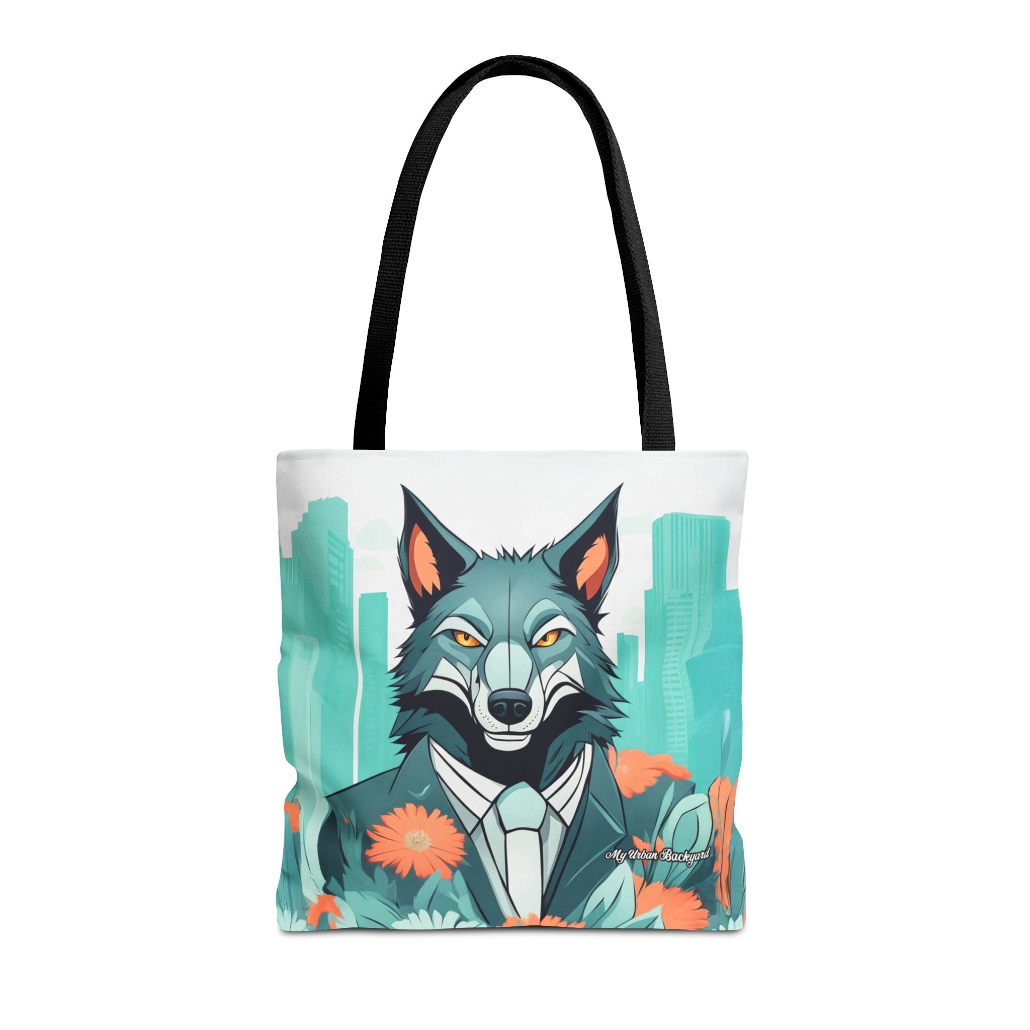 Vincent Blueclaw, Wolf Tote Bag with Cotton Handles For Everyday Use, 3 Sizes