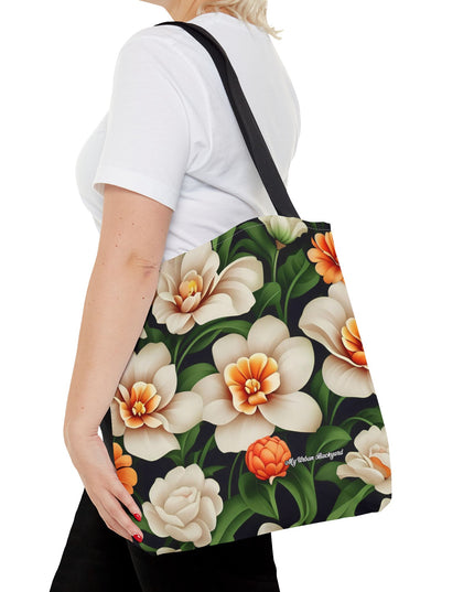Pretty Flowers Tote Bag with Cotton Handles For Everyday Use, 3 Sizes