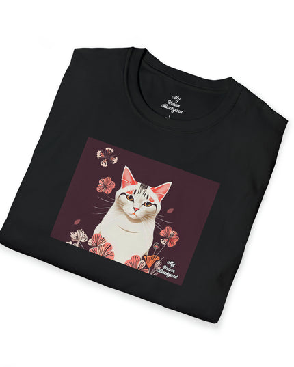 White Cat, Soft 100% Cotton T-Shirt, Unisex, Short Sleeve, Classic Fit