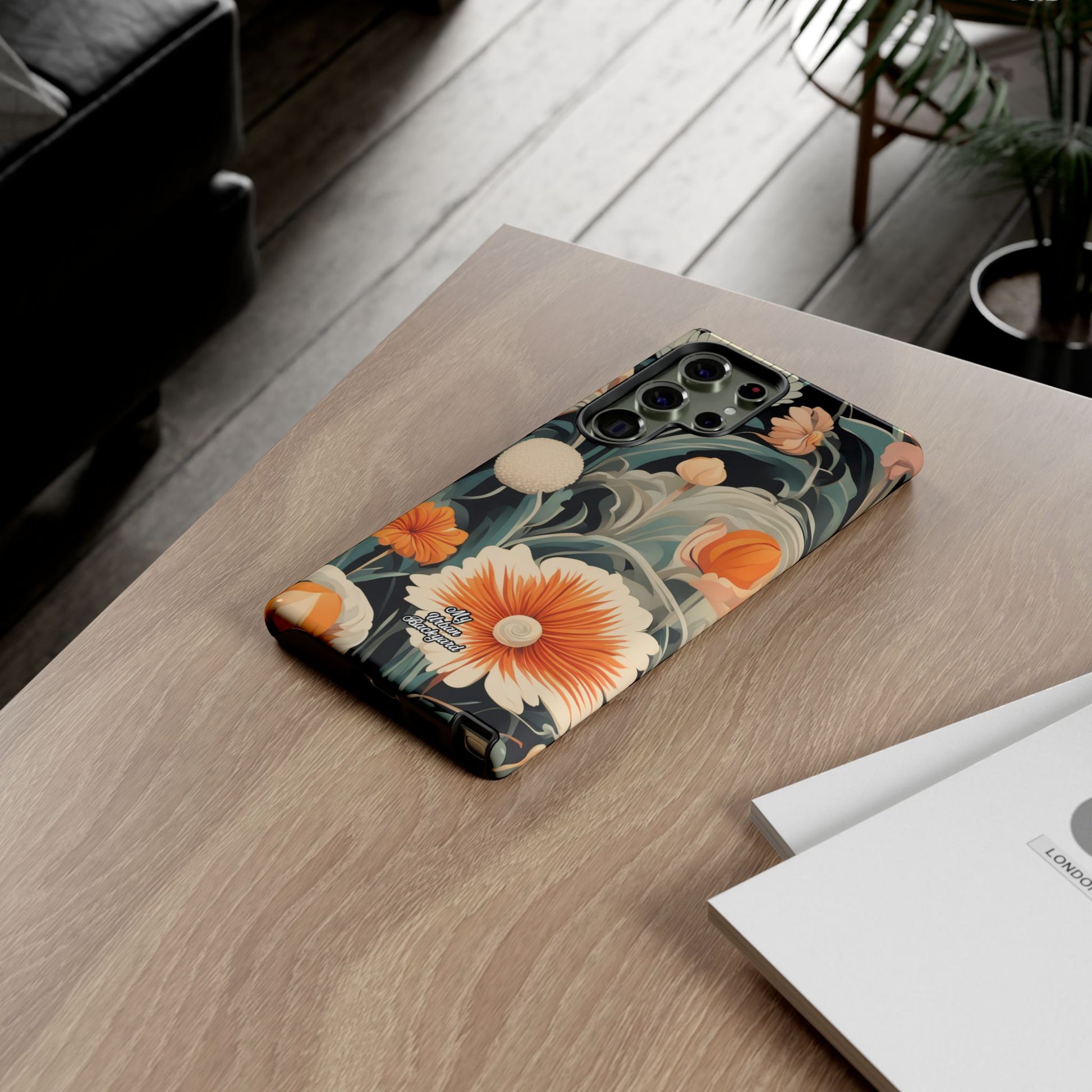 Orange and White Flowers, Cell Phone Case - Apple, Samsung, Google Pixel