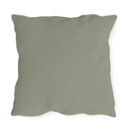 Genevieve Meowcroft, Sage accent color, Cat Throw Pillow