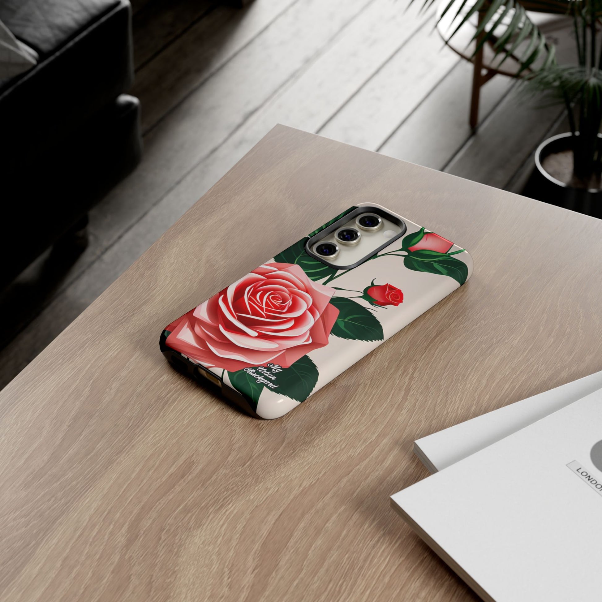 Pink Rose Flowers, Cell Phone Case - Apple, Samsung, Google Pixel