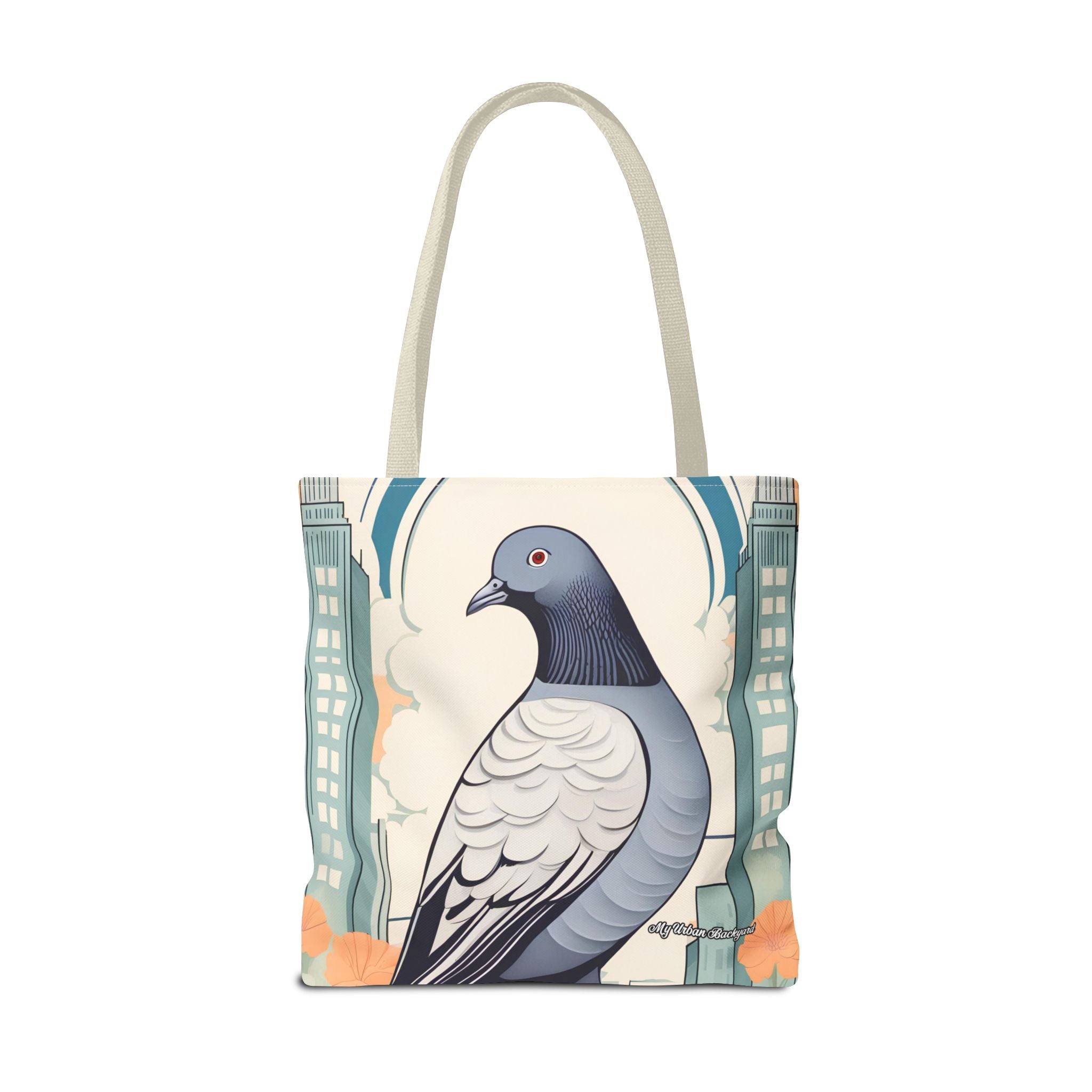 City Pigeon, Bird Tote Bag with Cotton Handles For Everyday Use, 3 Sizes