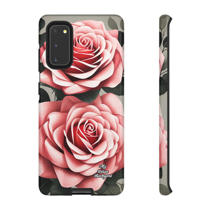 Pink Rose Flowers, Cell Phone Case - Apple, Samsung or Google Pixel