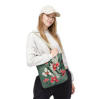 White and Red Wildflowers Tote Bag with Cotton Handles For Everyday Use, 3 Sizes