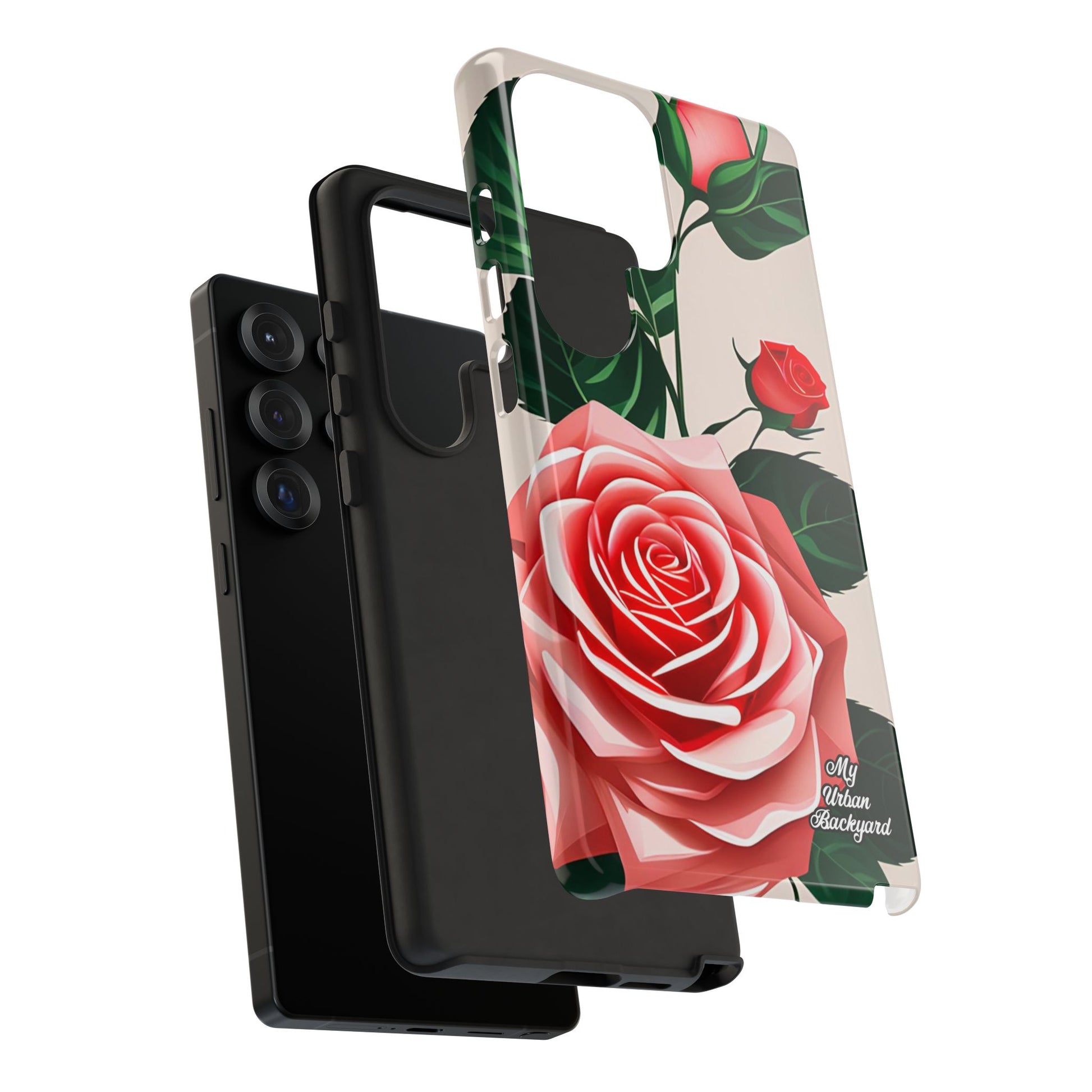 Pink Rose Flowers, Cell Phone Case - Apple, Samsung, Google Pixel