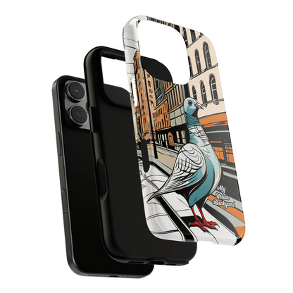 Pigeon on a City Street, Cell Phone Case - Apple, Samsung, or Google Pixel