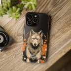 Wolf with Flowers, Animal Cell Phone Case - Apple, Samsung, Google Pixel