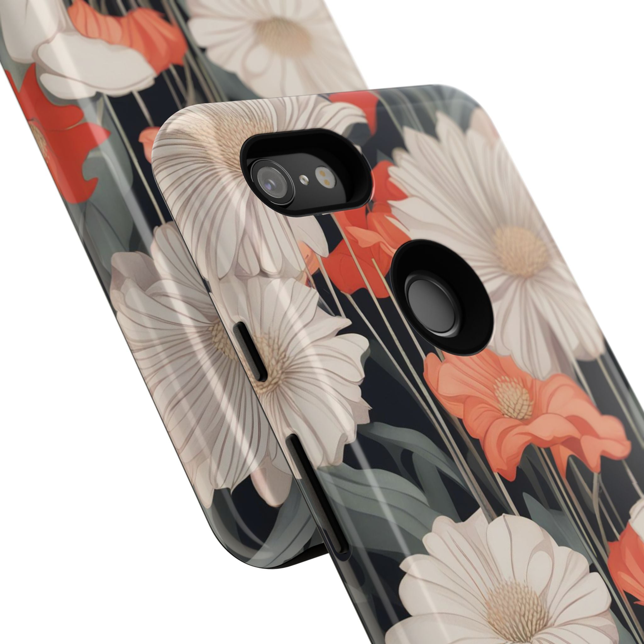 Art Deco Flowers, Cell Phone Case - Apple, Samsung, Google Pixel