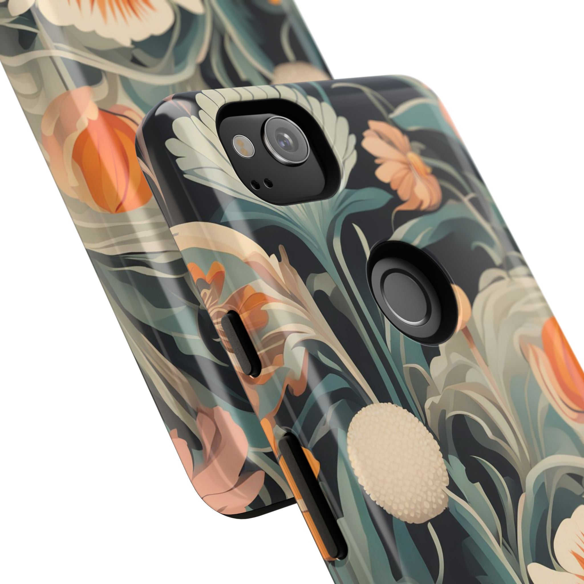 Orange and White Flowers, Cell Phone Case - Apple, Samsung, Google Pixel