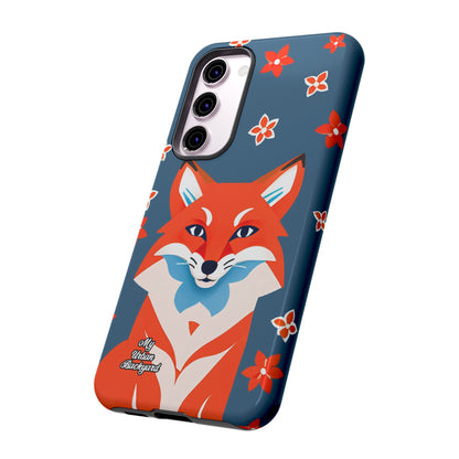 Fox with Flowers, Cell Phone Case - Apple, Samsung or Google Pixel