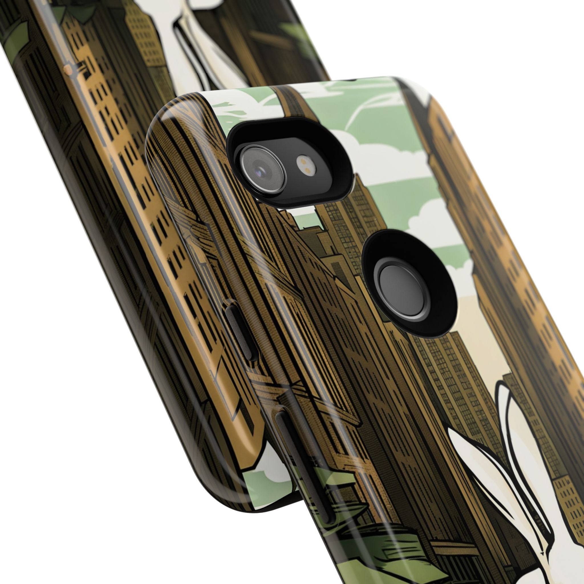 White Rabbit on a City Street, Cell Phone Case - Apple, Samsung, Google Pixel