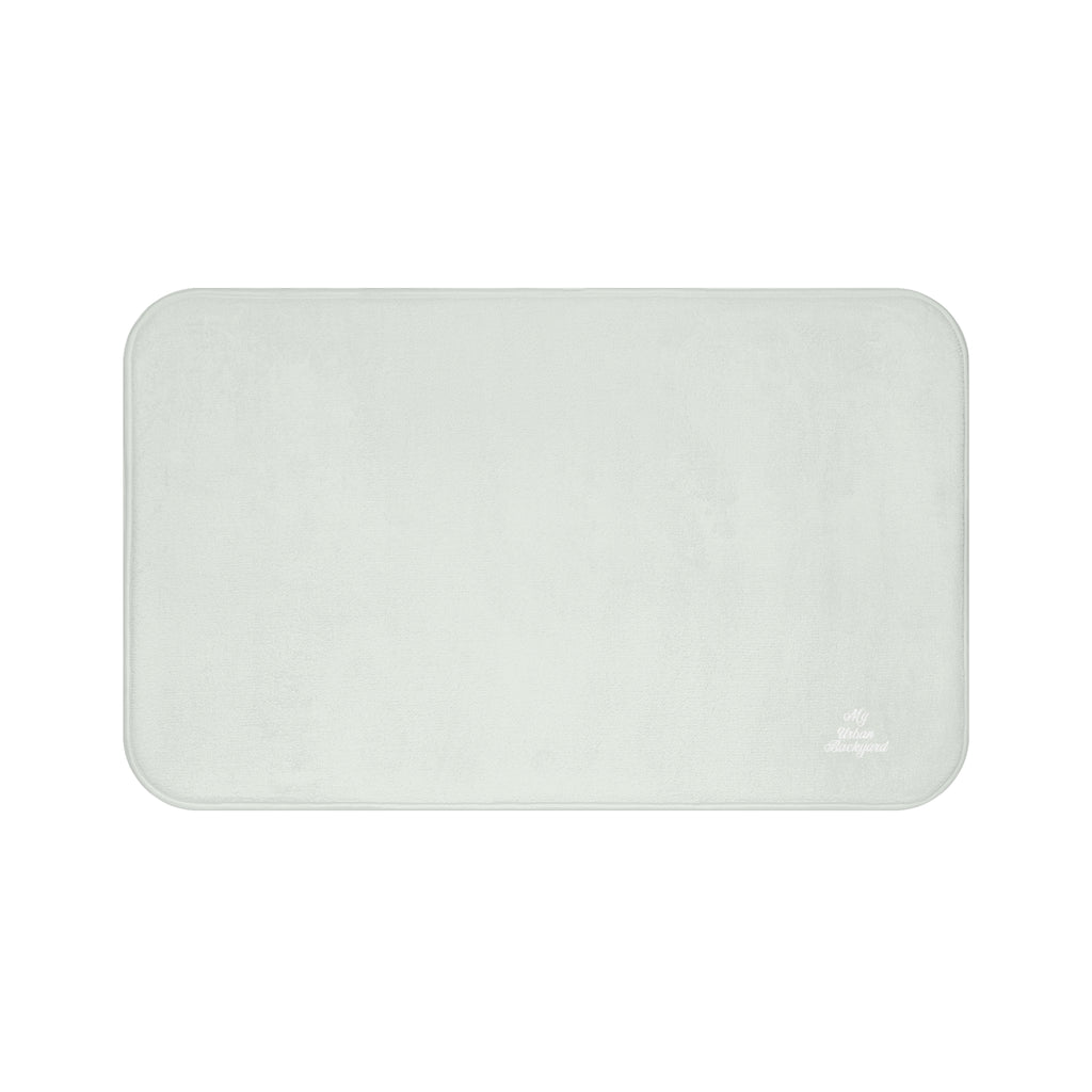 Soft Green Accent Color, Memory Foam Bath Mat - Cozy Bathroom Essential