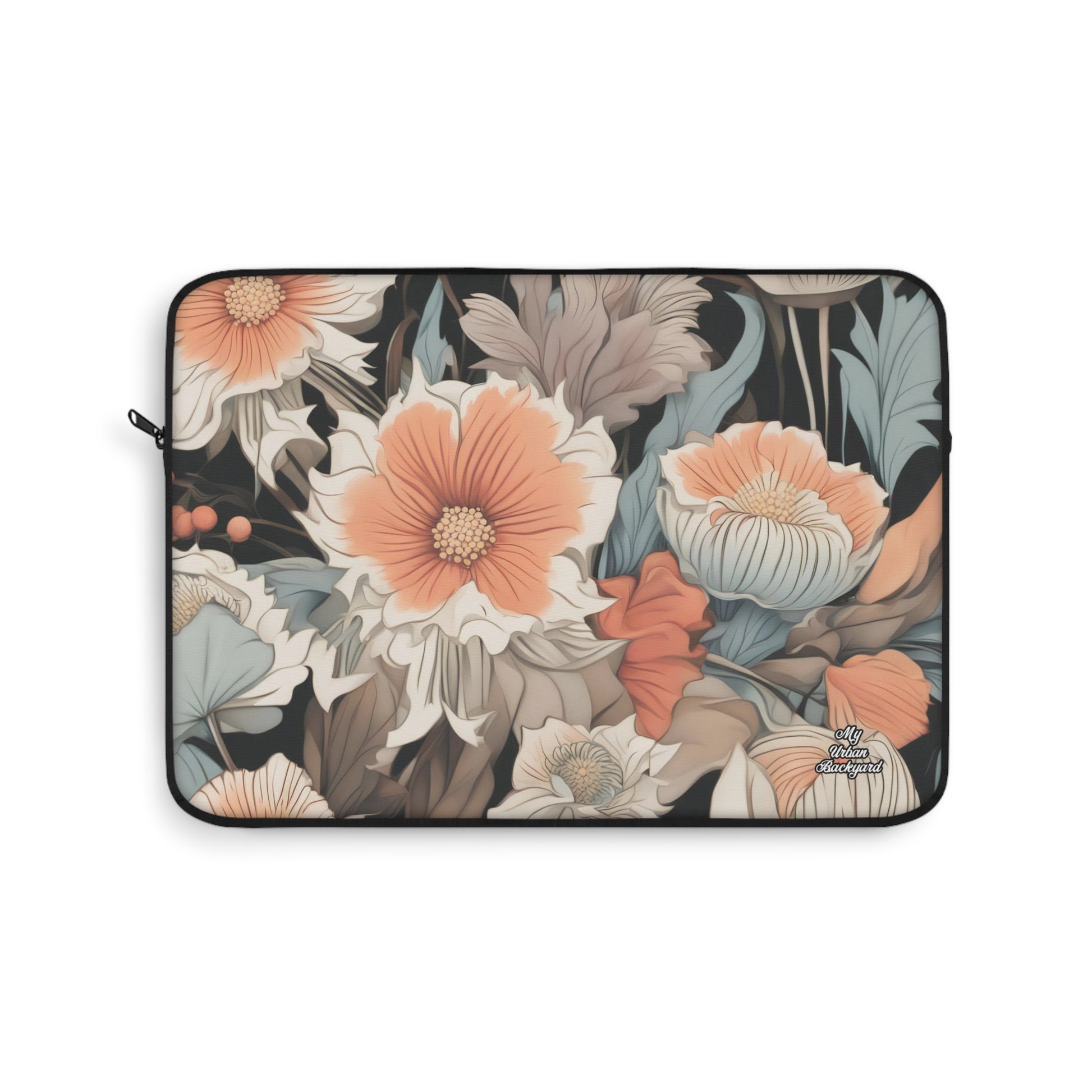 Muted Wildflower Bouquet, Soft Laptop Sleeve, Artisanal Computer Case, Stylish Tech Accessory, Gift for Students and Professionals, 3 Sizes