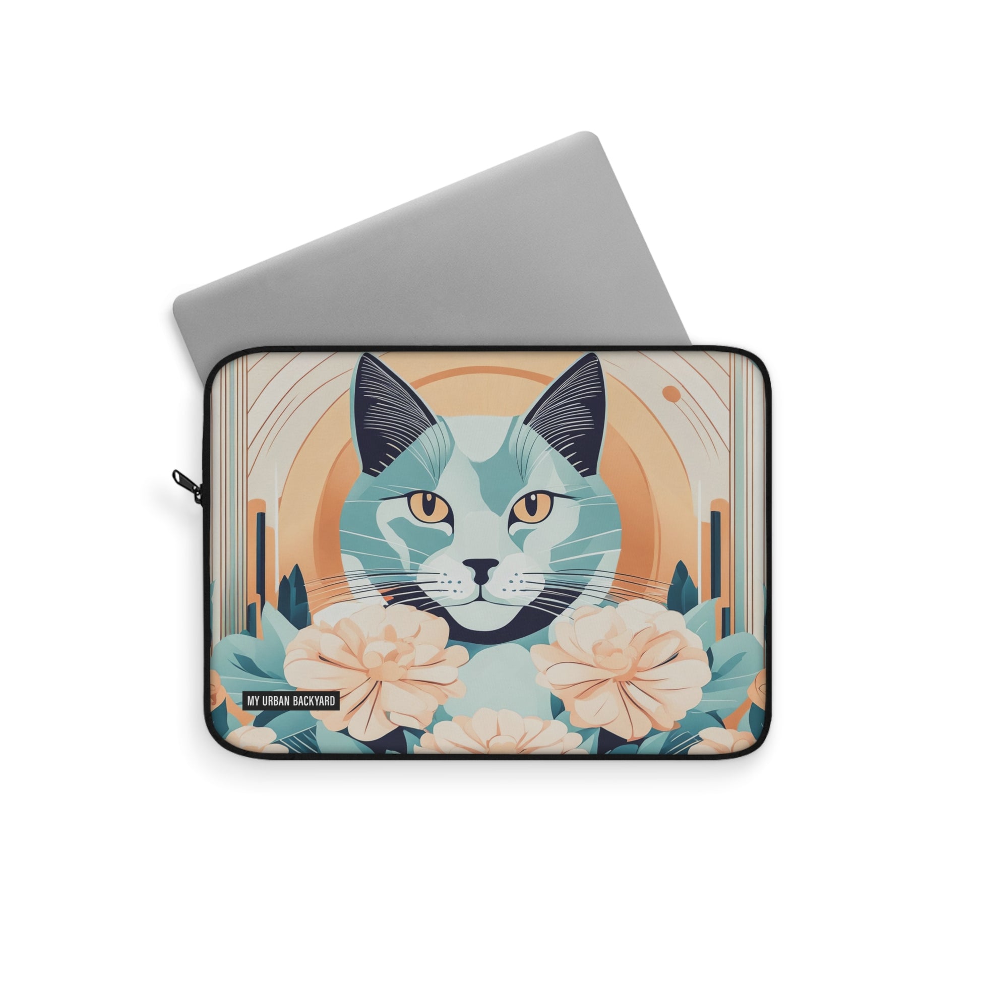 Leo Bluemane Design - Cat Laptop Sleeve - Protective Tech Accessory for Cat Lovers