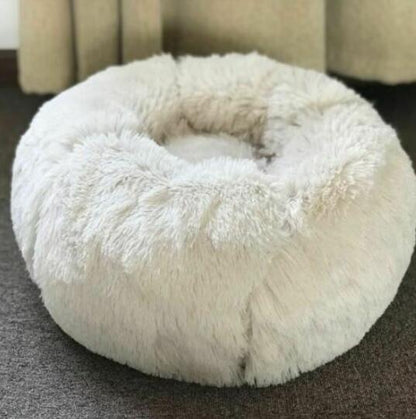 Nest Bed For Small Dogs and Cats, Round Plush Pet Bed