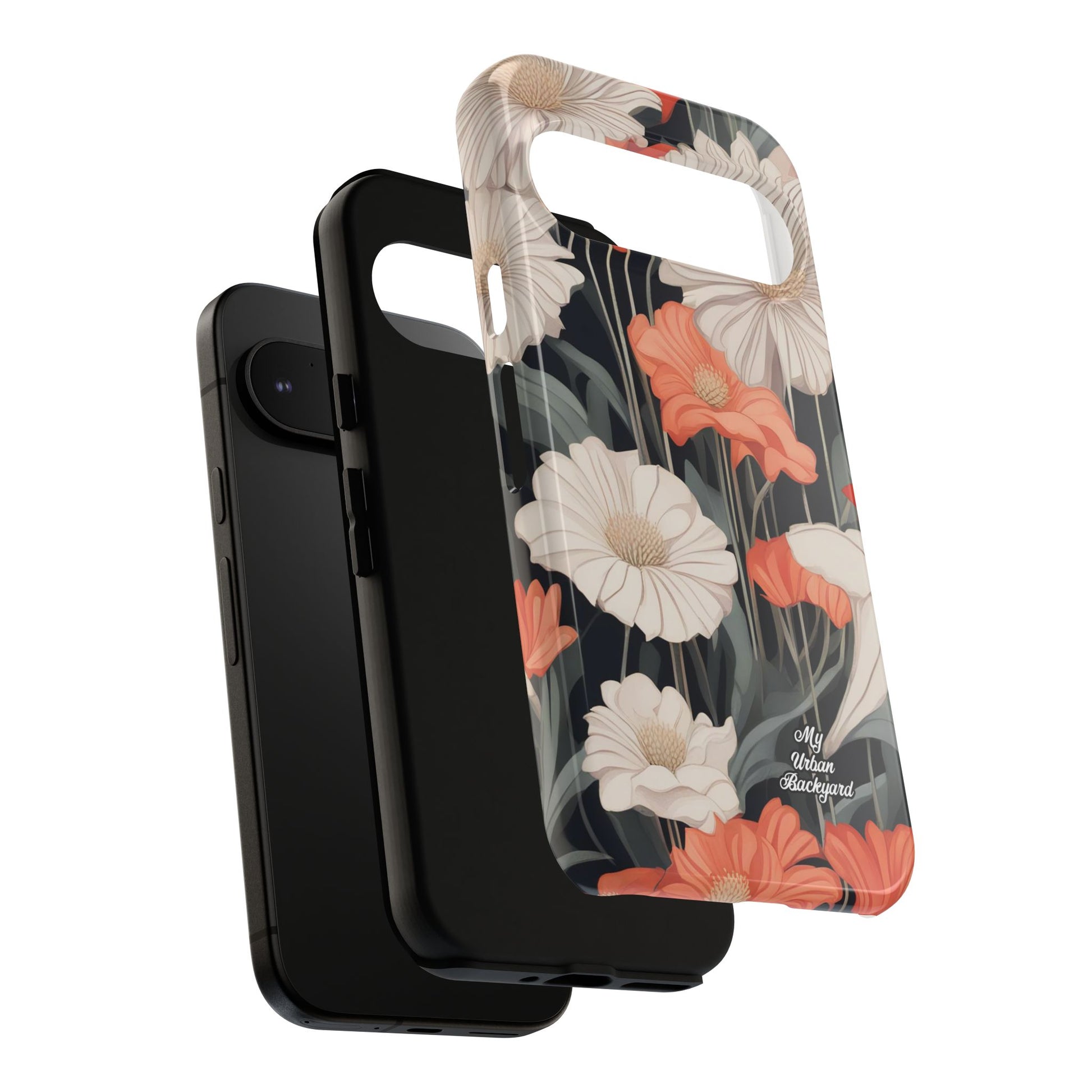 Art Deco Flowers, Cell Phone Case - Apple, Samsung, Google Pixel