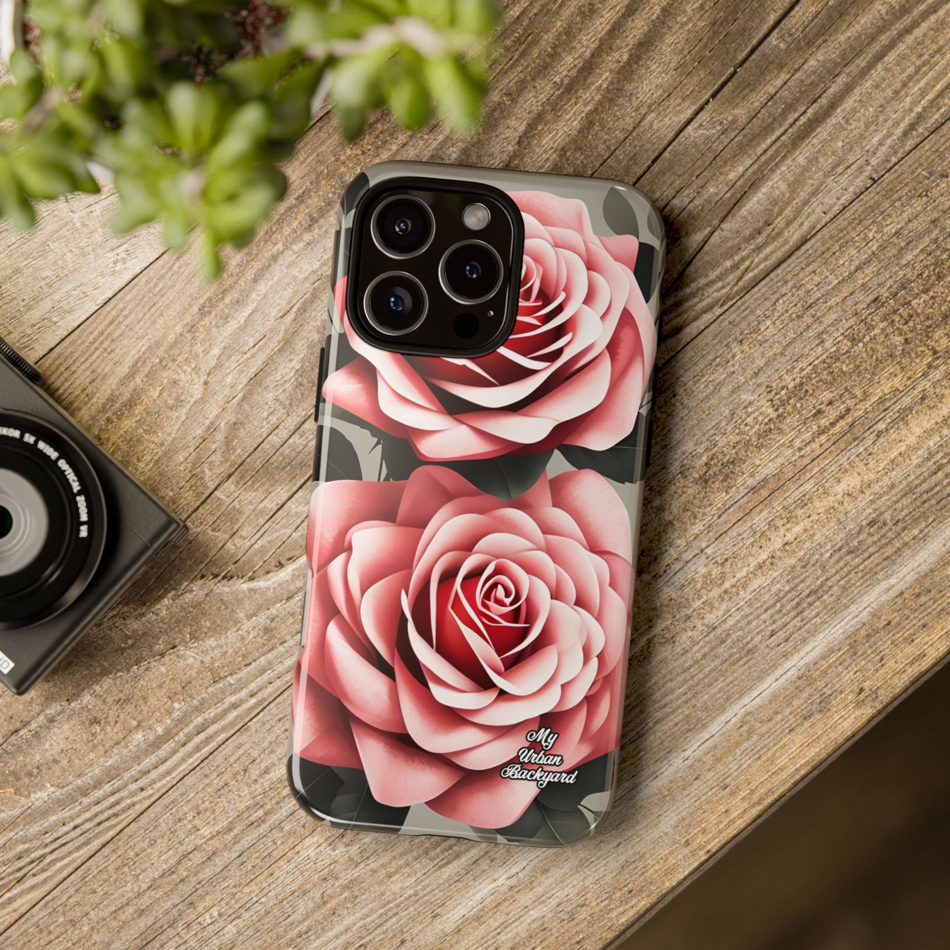Pink Rose Flowers, Cell Phone Case - Apple, Samsung, Google Pixel