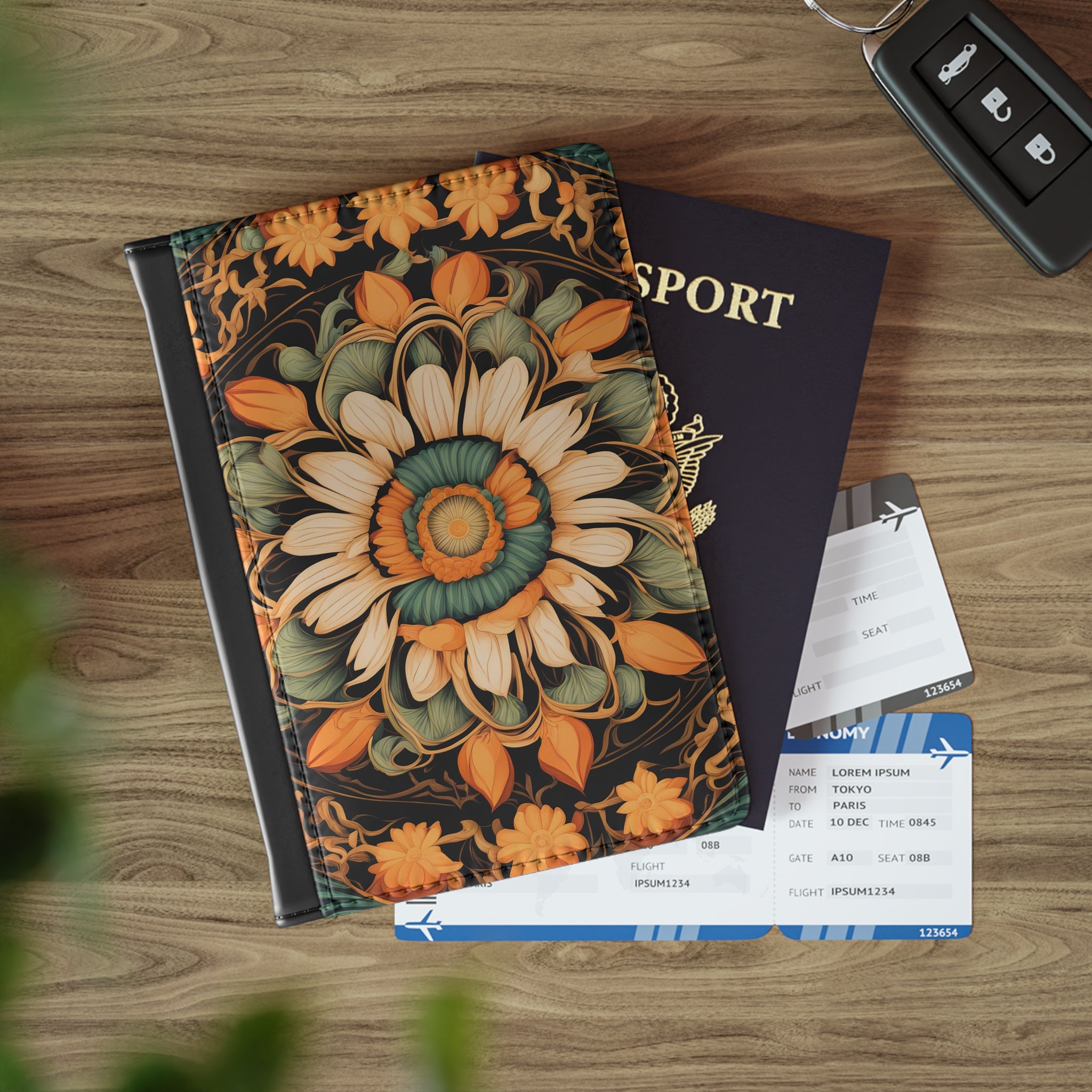 Circle of Petals Passport Cover