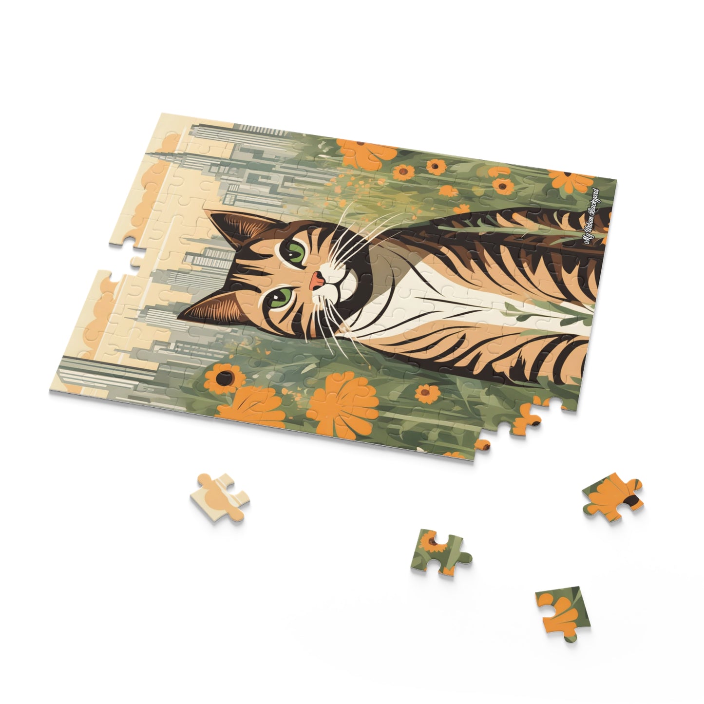 Finn Purrington, Cat Jigsaw Puzzle, (120, 252, or 500-Piece)