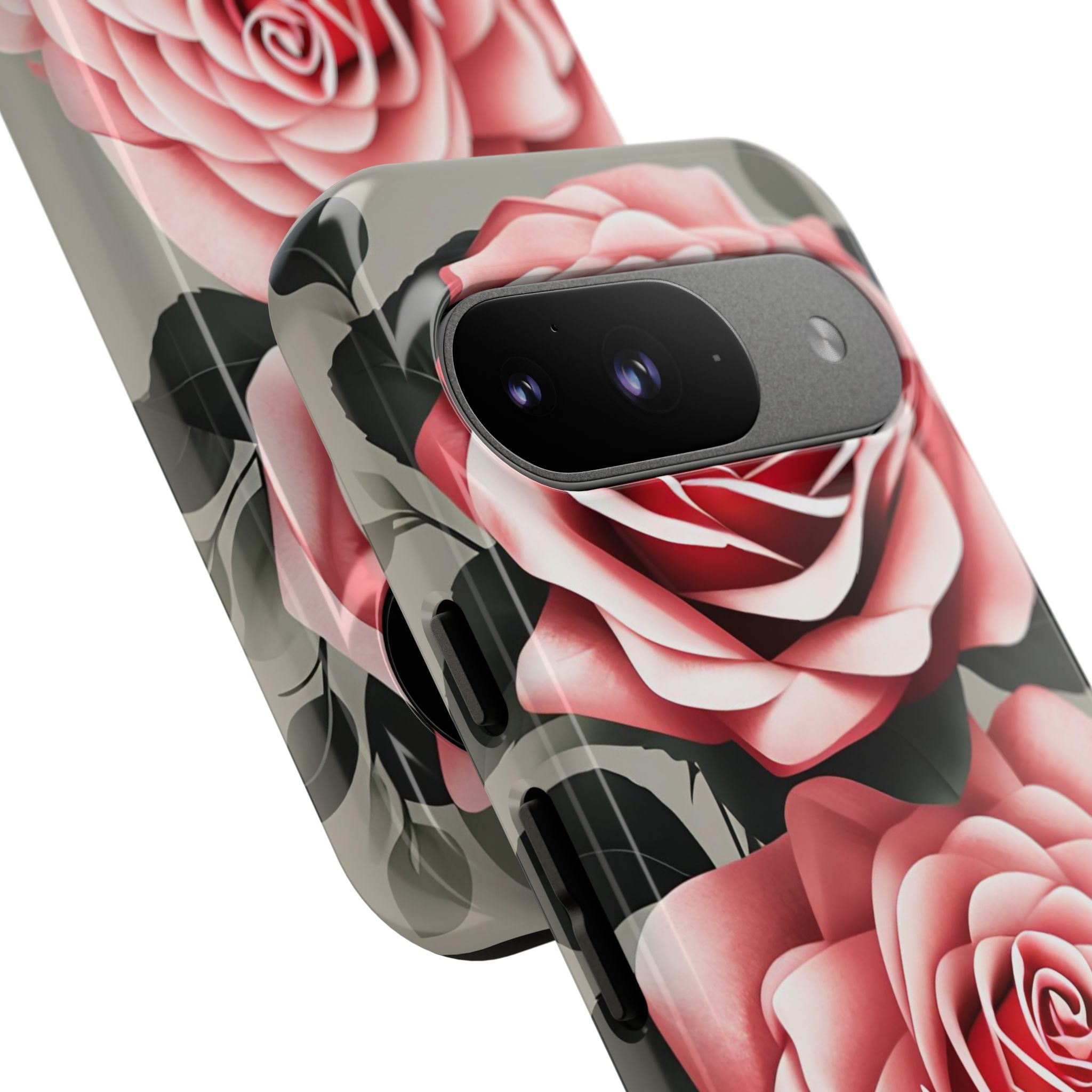 Pink Rose Flowers, Cell Phone Case - Apple, Samsung or Google Pixel