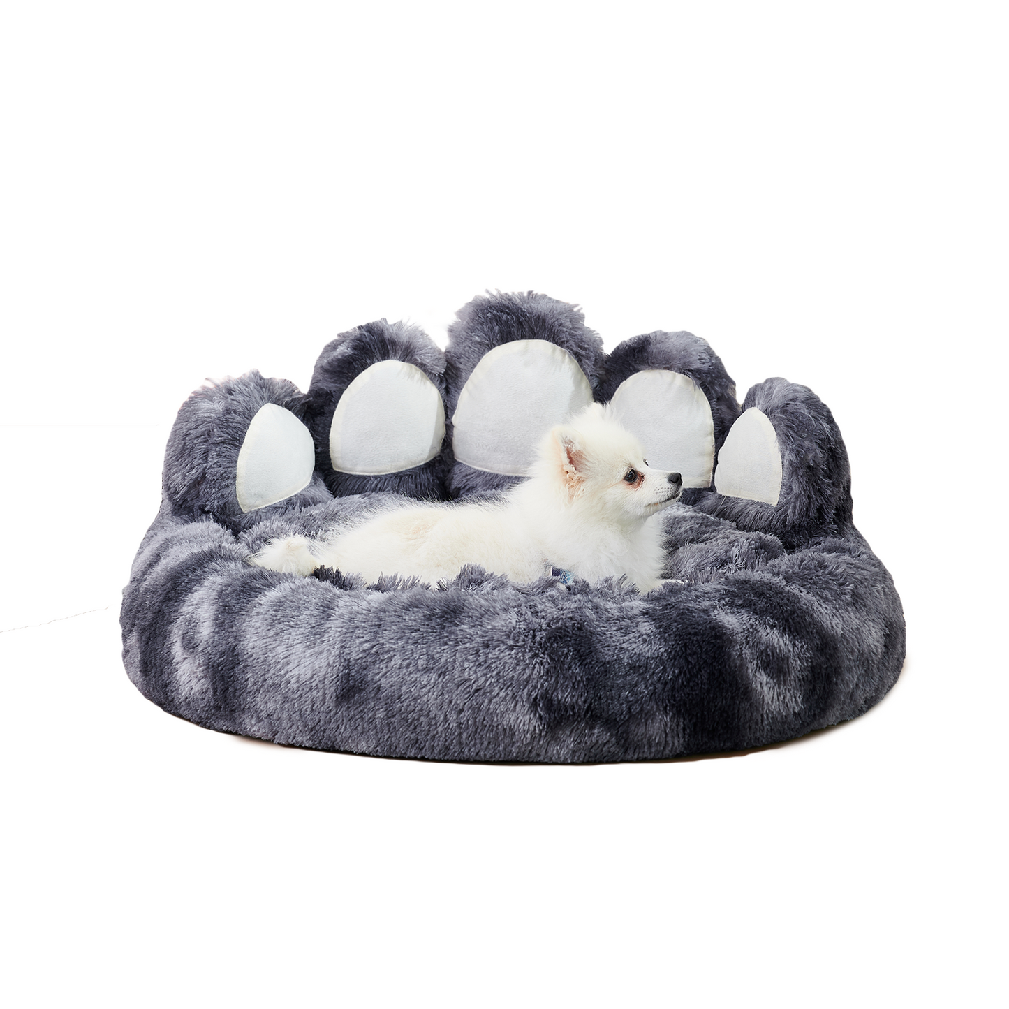 Cozy Plush Bear Paw Shape Pet Bed For Small And Medium Dogs And Cats