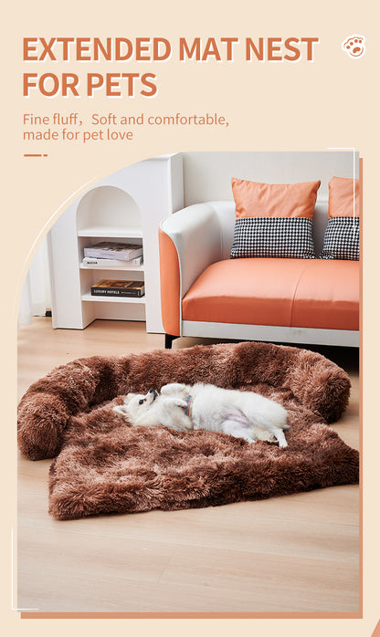 Extended Mat Nest, Comfortable Pet Cushion For Sofa or Floors, Dogs/Cats, 43.3"