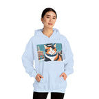 Calico Cat in Snow Hoodie — Cozy Winter Cat Lover Sweatshirt